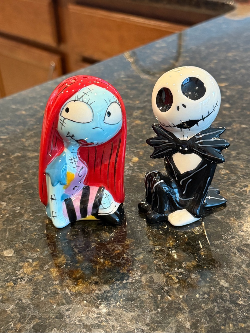 Jack and Sally Salt and Pepper Shakers